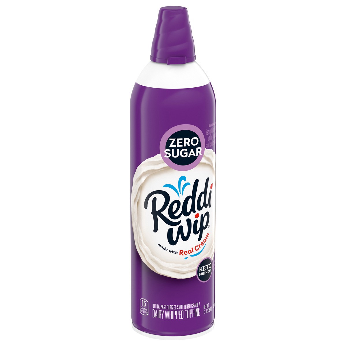 slide 5 of 5, Reddi-wip Zero Sugar Dairy Whipped Topping 13 oz, 13 oz