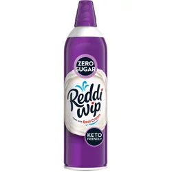 Reddi-wip Zero Sugar Whipped Topping Made with Real Cream, 13 oz
