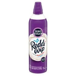 Reddi-wip Zero Sugar Whipped Topping Made with Real Cream, 13 oz