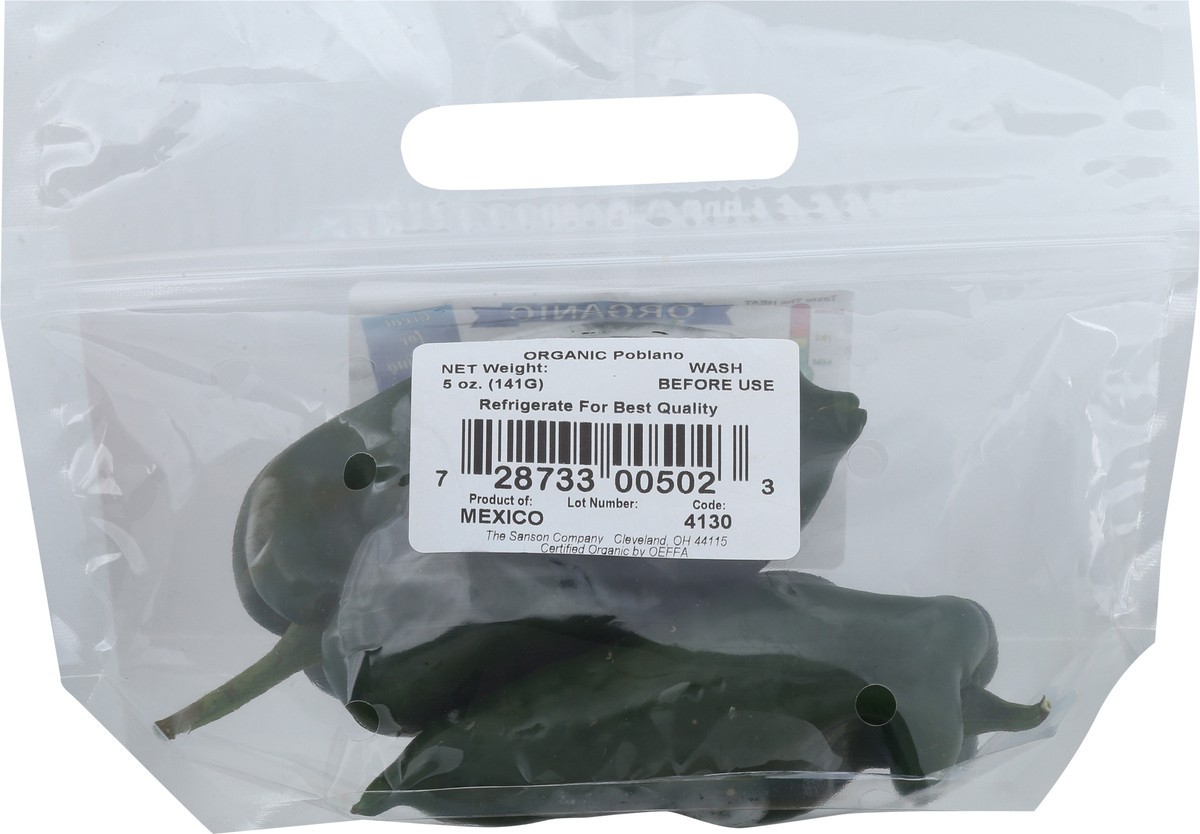 slide 3 of 11, Interstate Produce Organic Poblano 5 oz, 5 oz