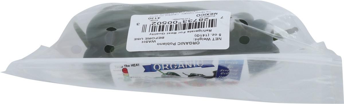 slide 11 of 11, Interstate Produce Organic Poblano 5 oz, 5 oz