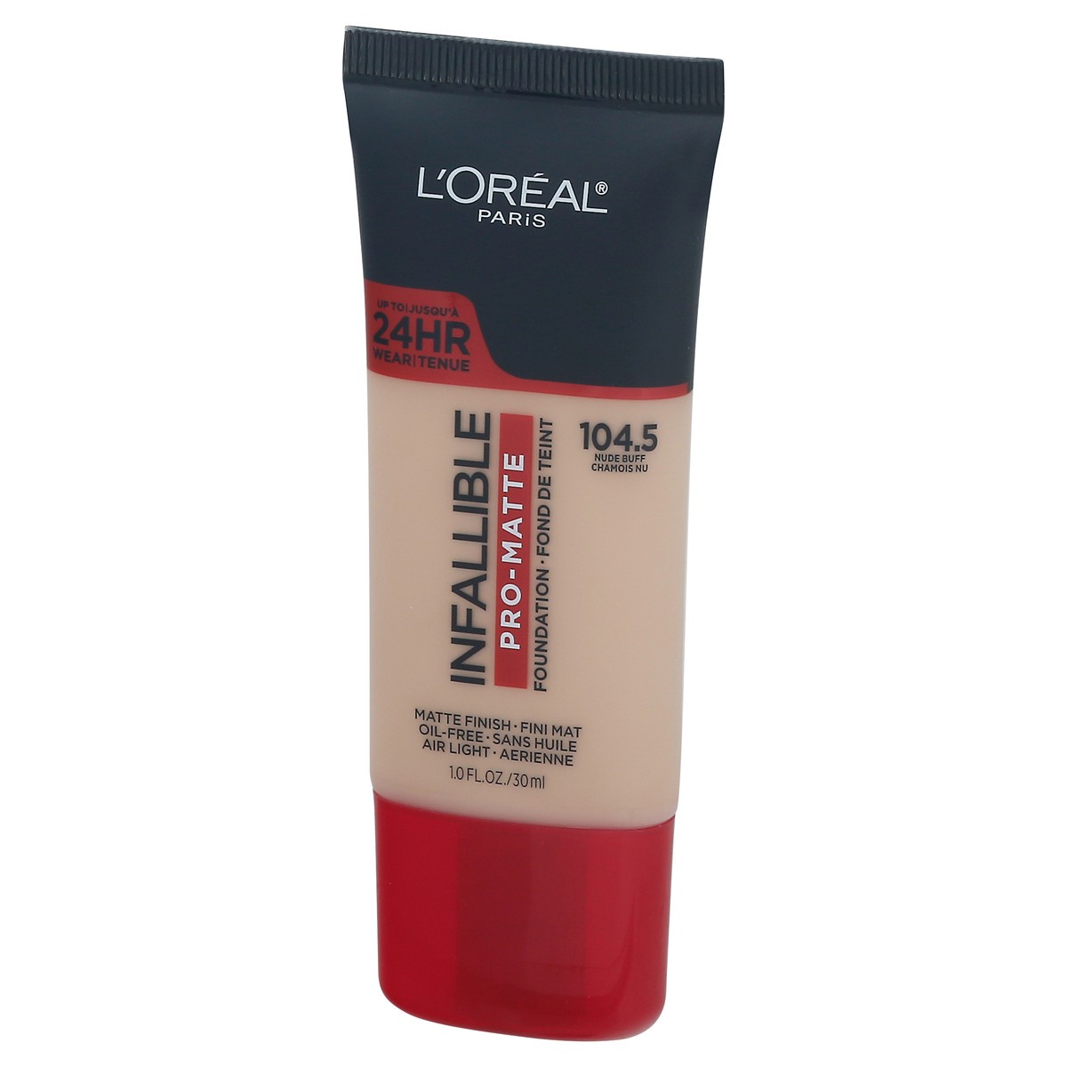 slide 4 of 9, L'Oréal Infallible Nude Buff 104.5 Pro-Matte Foundation 1.0 fl oz, 1 fl oz