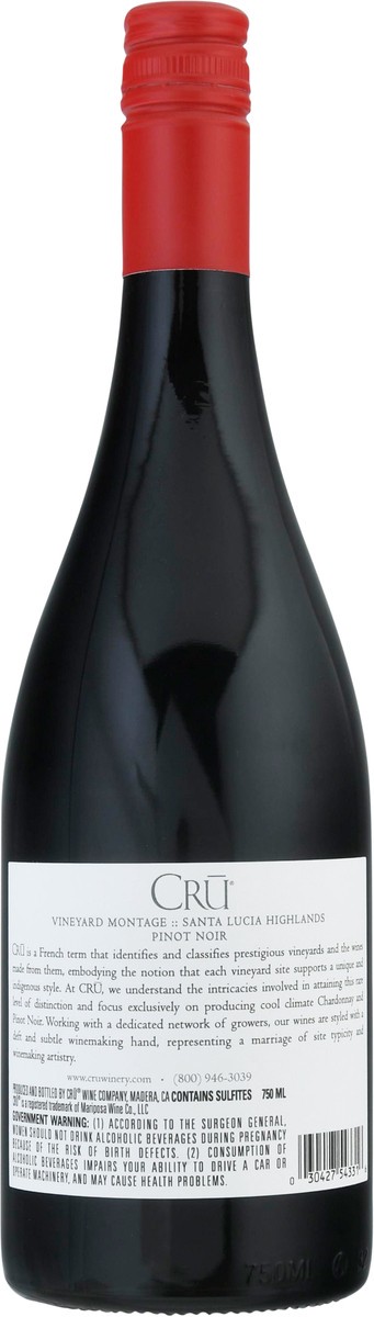 slide 9 of 12, Cru Winery SLH Pinot Noir 750 ml, 750 ml