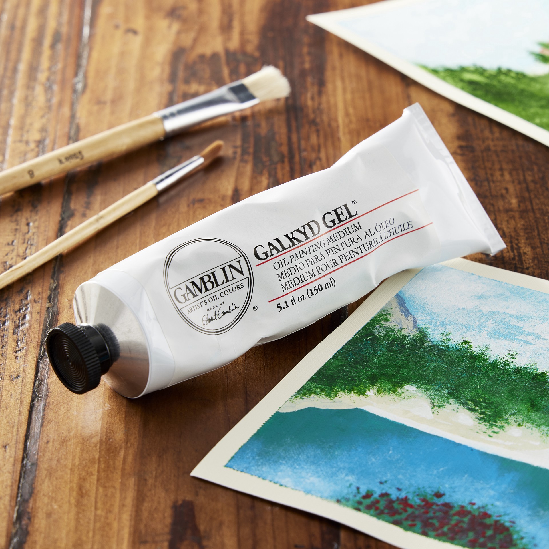 slide 2 of 3, Gamblin Galkyd Gel Oil Painting Medium, 5.1 fl oz