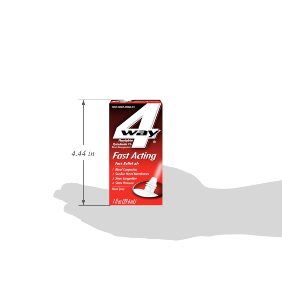 slide 6 of 14, 4-Way 4Way Fast Acting Nasal Spray for Sinus Congestion Relief - 1 Fl Oz Spray Bottle, 1 oz