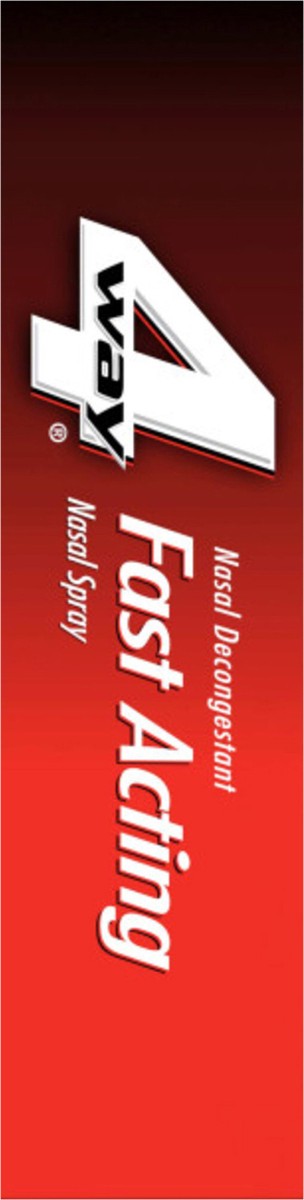 slide 13 of 14, 4-Way 4Way Fast Acting Nasal Spray for Sinus Congestion Relief - 1 Fl Oz Spray Bottle, 1 oz