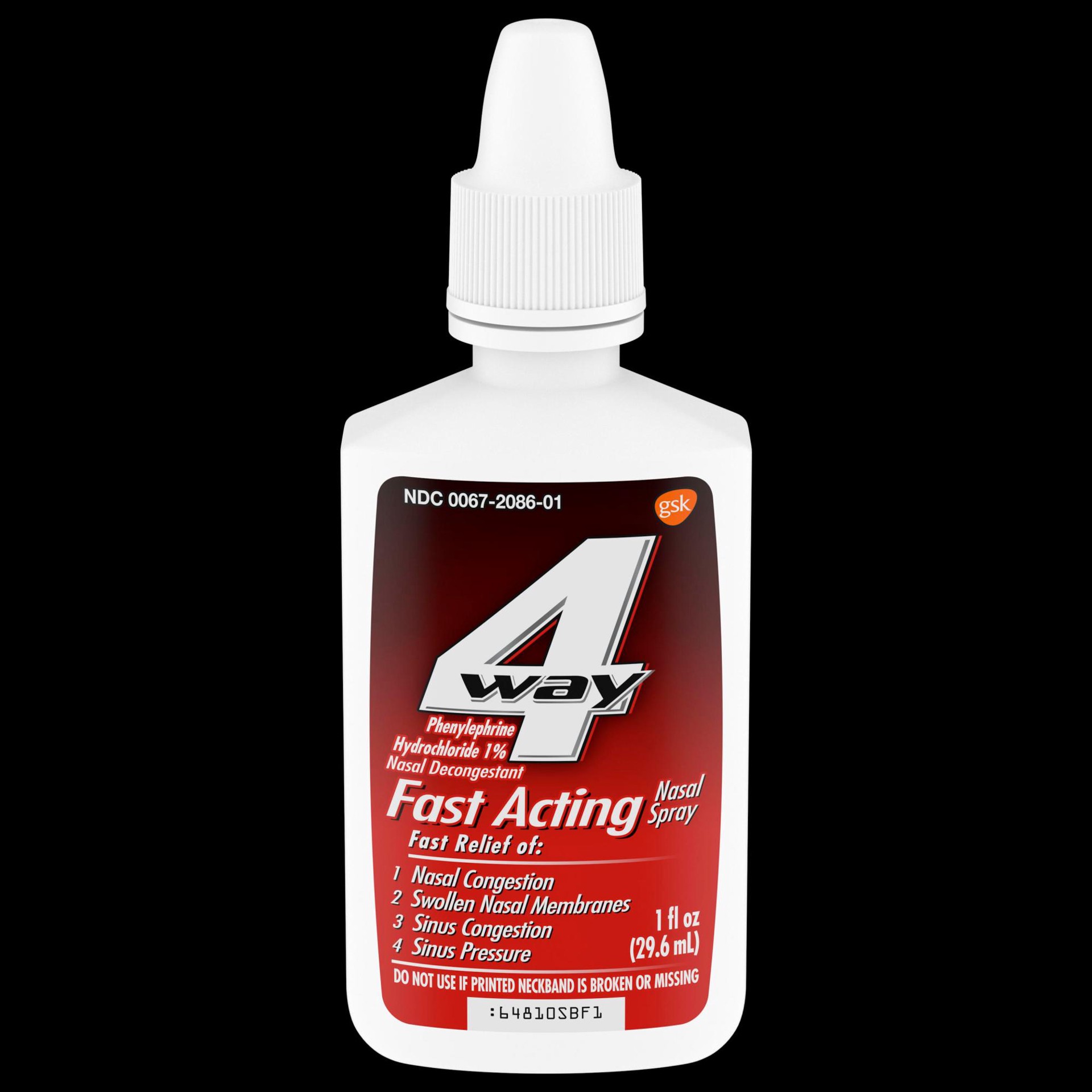 slide 1 of 1, 4Way Fast Acting Nasal Spray for Sinus Congestion Relief - 1 Fl Oz Spray Bottle, 1 oz