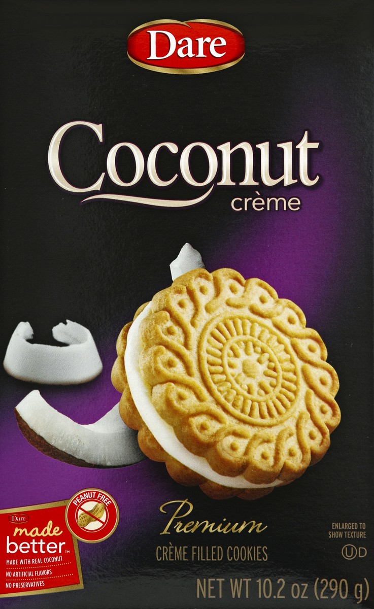 slide 4 of 5, Dare Made Better Coconut Creme Cookies, 10.2 oz