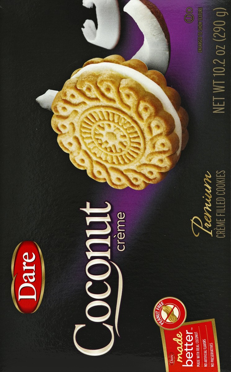 slide 5 of 5, Dare Made Better Coconut Creme Cookies, 10.2 oz