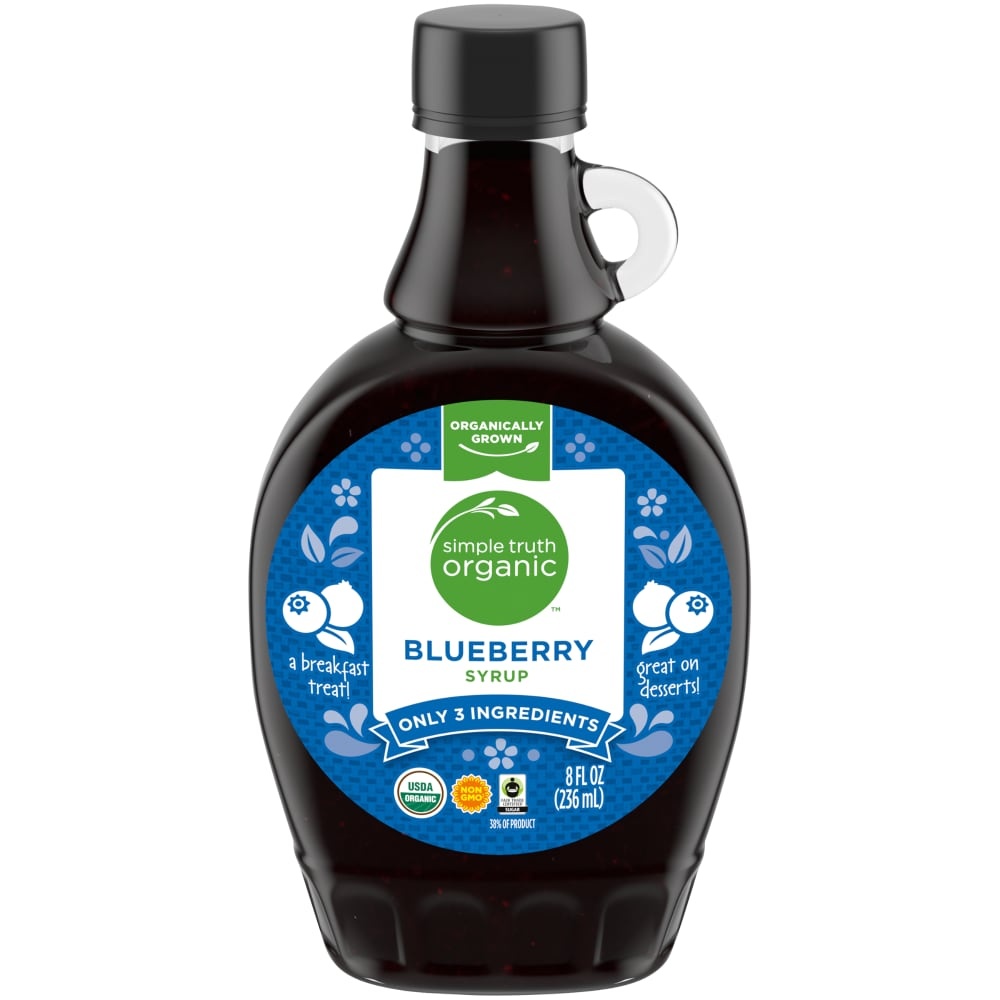 slide 1 of 1, Simple Truth Organic Blueberry Syrup, 8 fl oz