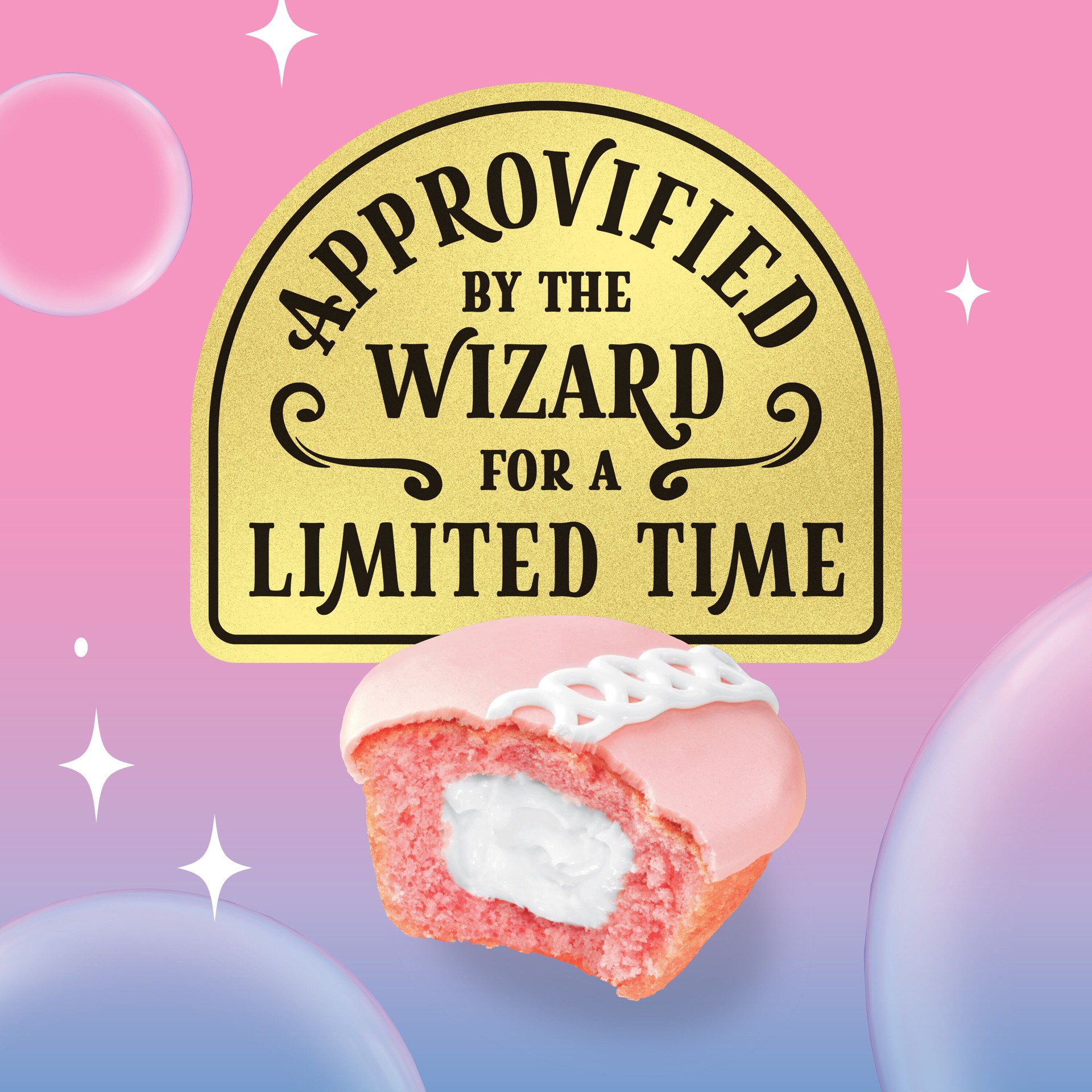 slide 6 of 8, Hostess Wicked: For Good Cupcakes, Strawberry Artificially Flavored Snack Cakes with Ozmopolitan Pink Frosting, 12.7 Oz. Box (8 Ct.), 8 ct