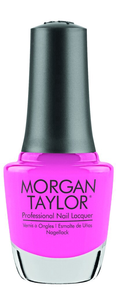 slide 1 of 1, Morgan Taylor® B-Girl Style Neon Pink Pearl Nail Lacquer, 1 ct