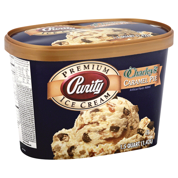 slide 1 of 1, Purity O'Charley's Caramel Pie Ice Cream, 1.5 qt