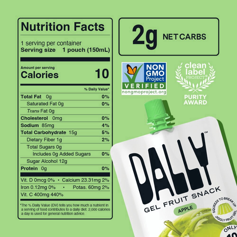 slide 4 of 6, Dally Apple Gel Fruit Snack 5.07 fl oz, 5.07 fl oz
