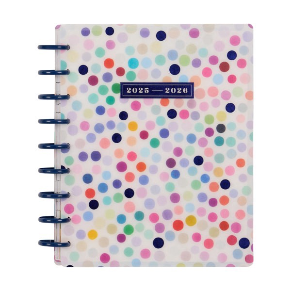 slide 1 of 10, 2025-2026 Happy Planner Monthly/Weekly Classic Happy Planner, 7"" x 9-1/4"", Radiant Spectrum, July 2025 To June 2026, PD0024C052, 1 ct