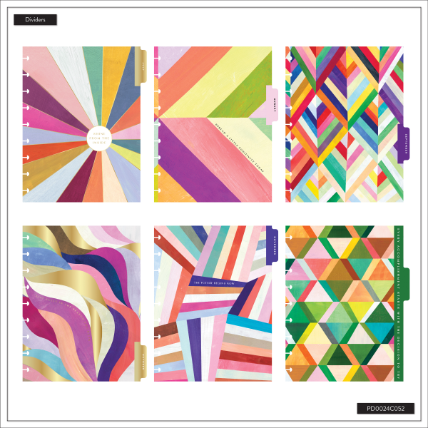 slide 2 of 10, 2025-2026 Happy Planner Monthly/Weekly Classic Happy Planner, 7"" x 9-1/4"", Radiant Spectrum, July 2025 To June 2026, PD0024C052, 1 ct