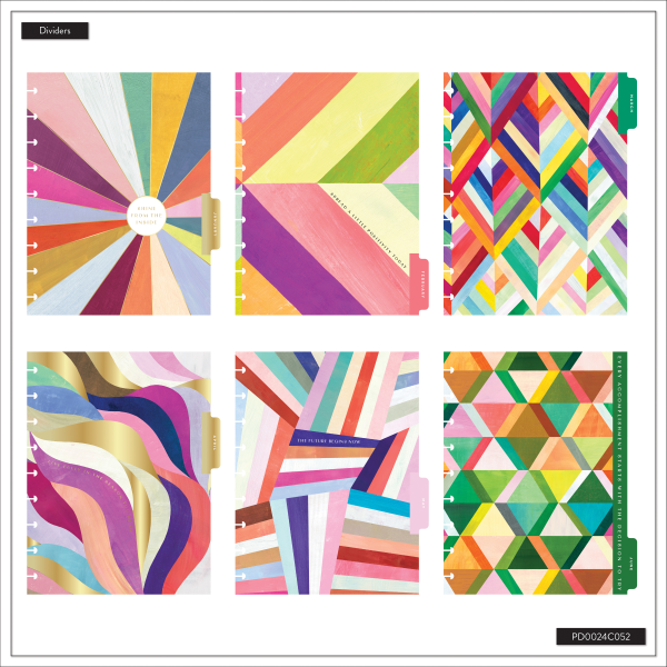 slide 9 of 10, 2025-2026 Happy Planner Monthly/Weekly Classic Happy Planner, 7"" x 9-1/4"", Radiant Spectrum, July 2025 To June 2026, PD0024C052, 1 ct