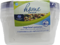 slide 1 of 1, Kroger Home Sense 6 Cup Storage Container With Lid, 3 ct