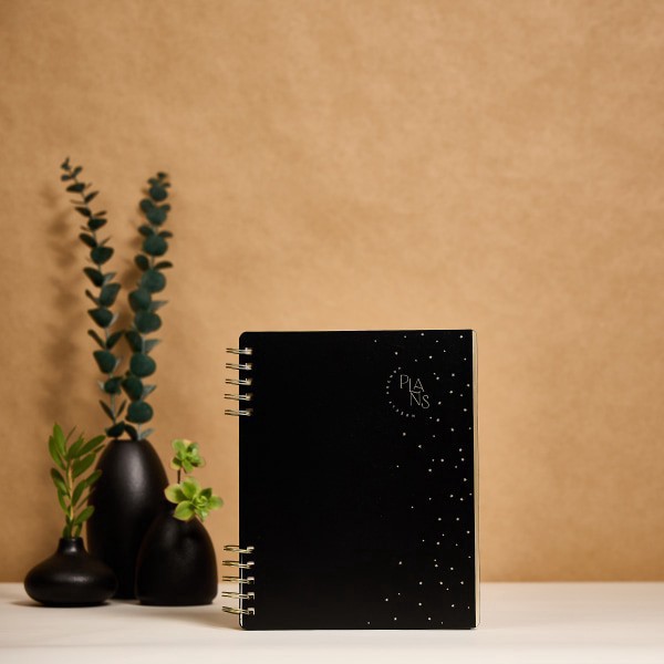 slide 2 of 10, 2025 Happy Planner Monthly/Weekly Classic Customizable Spiral Planner, 7"" x 9-1/4"", Cosmic Plans, Undated, PZ0018C001, 1 ct