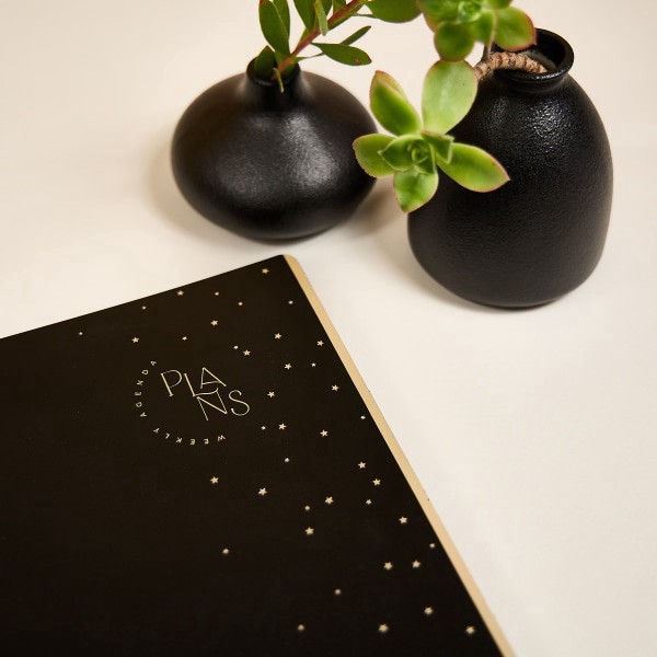 slide 4 of 10, 2025 Happy Planner Monthly/Weekly Classic Customizable Spiral Planner, 7"" x 9-1/4"", Cosmic Plans, Undated, PZ0018C001, 1 ct