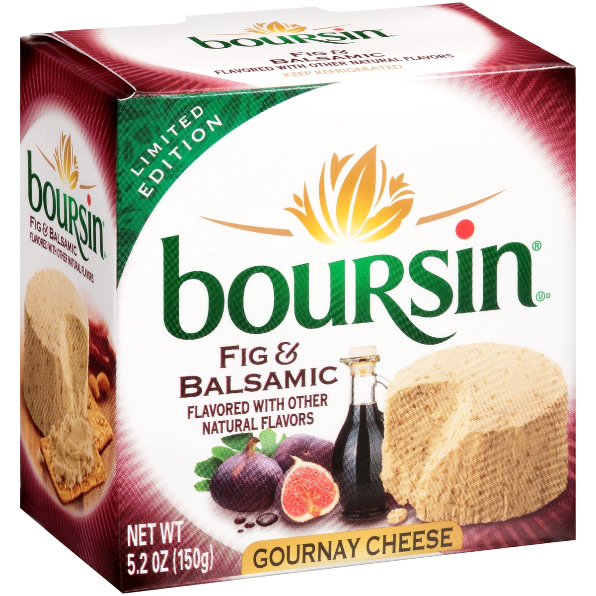 slide 2 of 11, Boursin Fig Balsamic Cheese, 5.2 oz