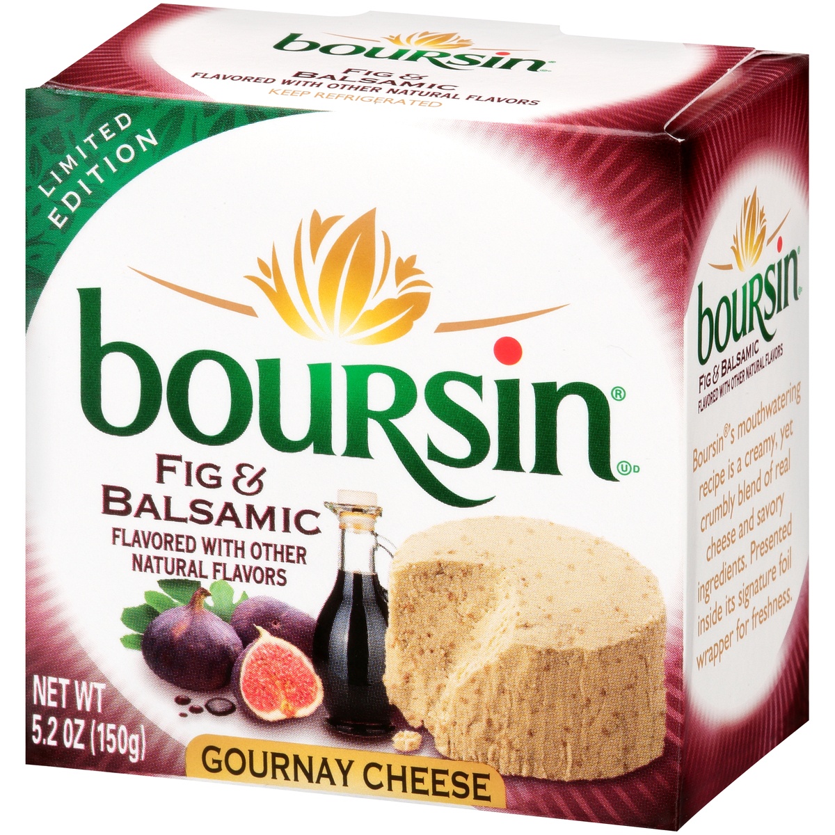 slide 3 of 11, Boursin Fig Balsamic Cheese, 5.2 oz