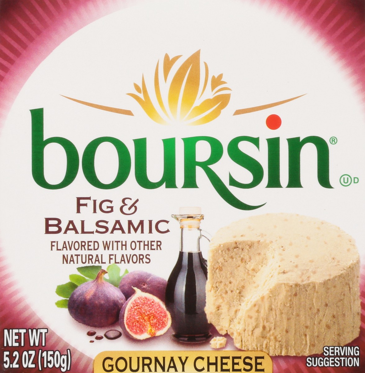 slide 6 of 9, Boursin Fig & Balsamic Gournay Cheese, 5.2 oz