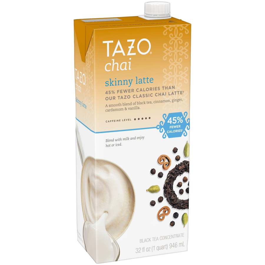 slide 2 of 4, Tazo Skinny Latte Chai Black Tea, 32 fl oz