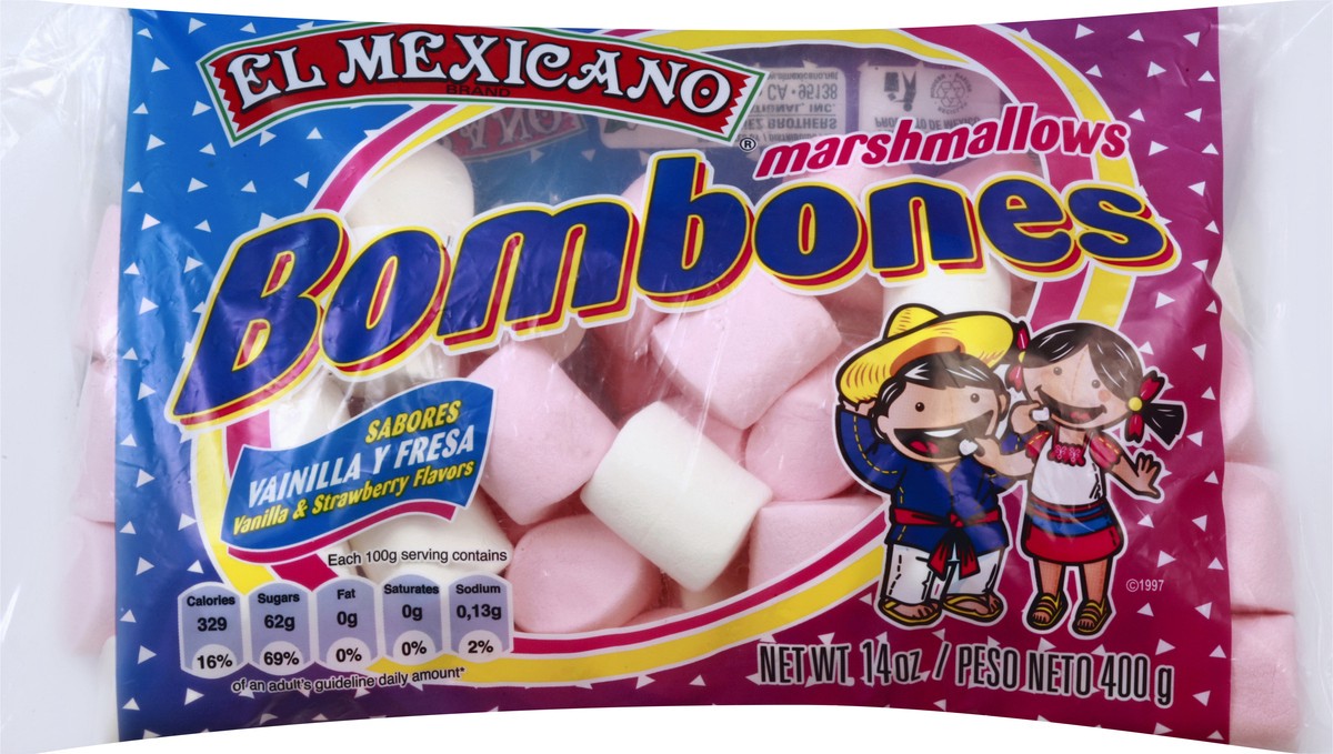 slide 7 of 8, Bombones Marshmallows 14 oz, 14 oz