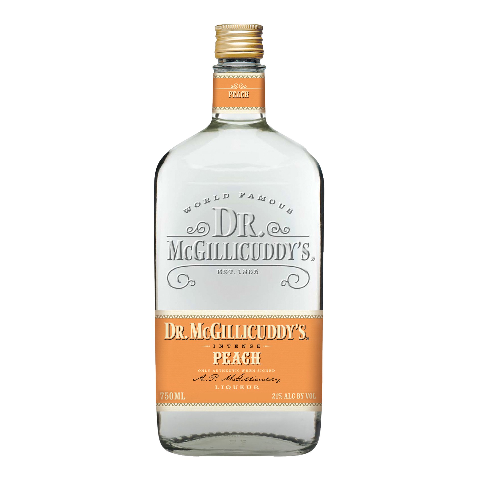 slide 1 of 5, Dr. McGillicuddy's's Dr. McGillicuddy's''s Peach Liqueur, 750ml Bottle, 42 Proof, 25.4 oz