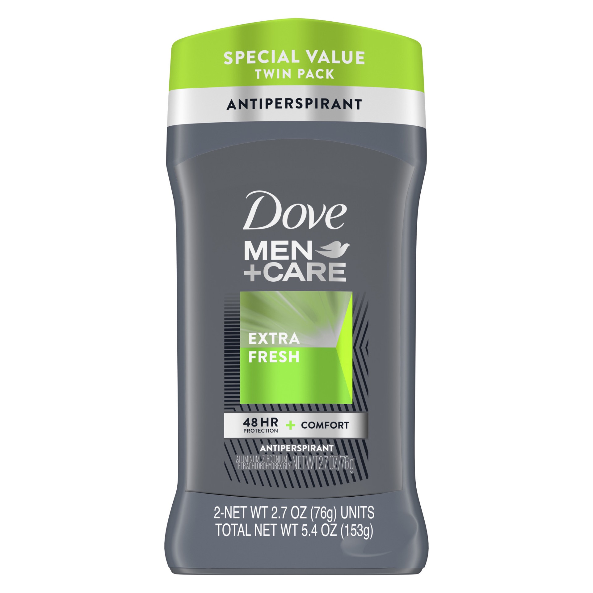 slide 5 of 5, Dove Men+Care Antiperspirant Deodorant Extra Fresh, 2.7 oz, 2 Count , 2 ct; 2.7 oz