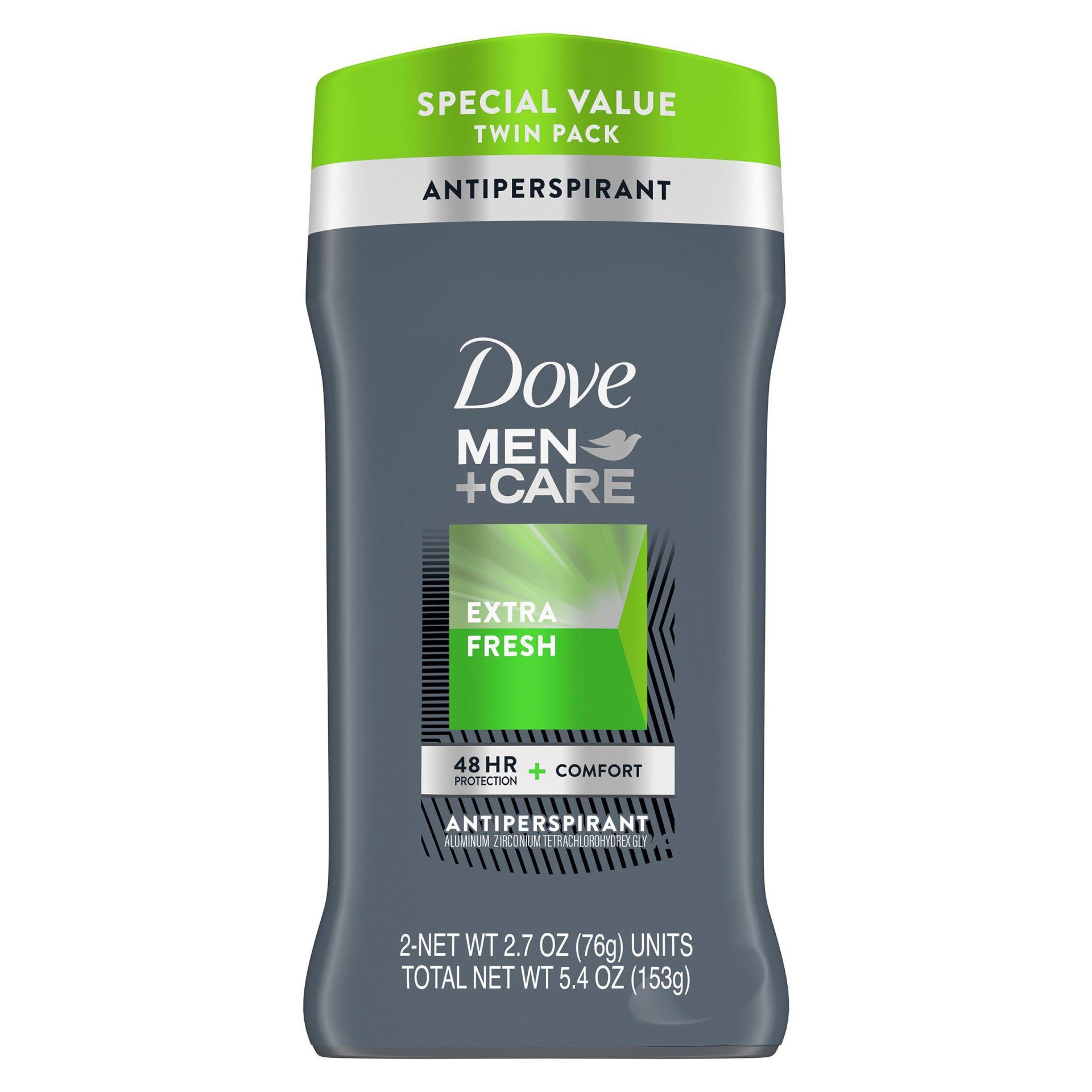slide 1 of 5, Dove Men+Care Antiperspirant Deodorant Extra Fresh, 2.7 oz, 2 Count , 2 ct; 2.7 oz