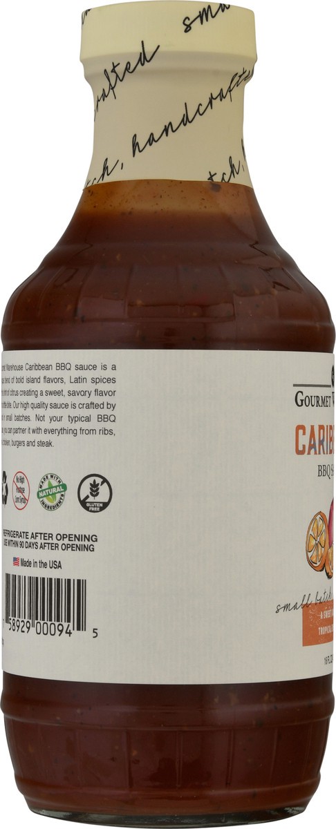 slide 14 of 14, Gourmet Warehouse Caribbean BBQ Sauce 16 fl oz, 16 fl oz