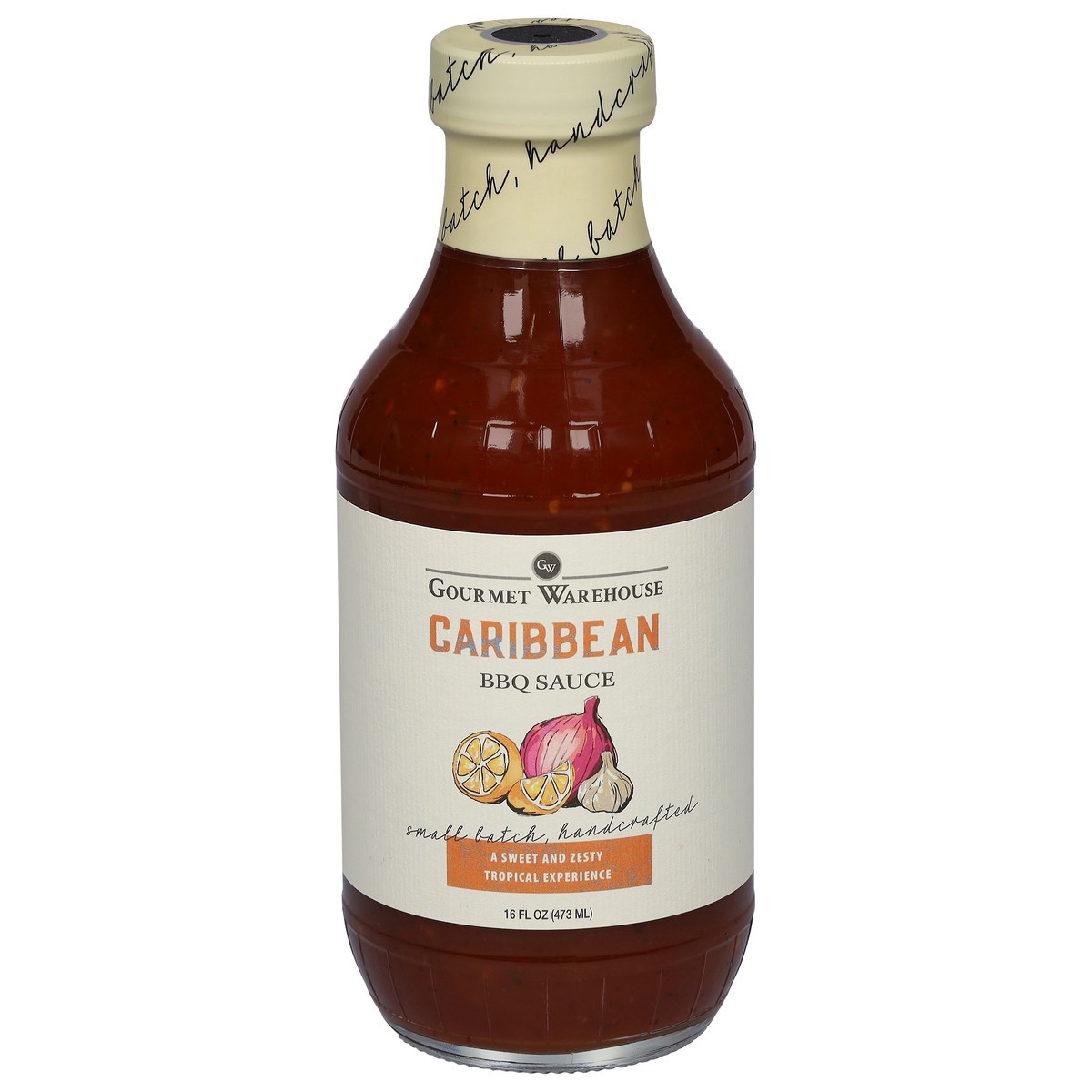 slide 1 of 14, Gourmet Warehouse Caribbean BBQ Sauce 16 fl oz, 16 fl oz