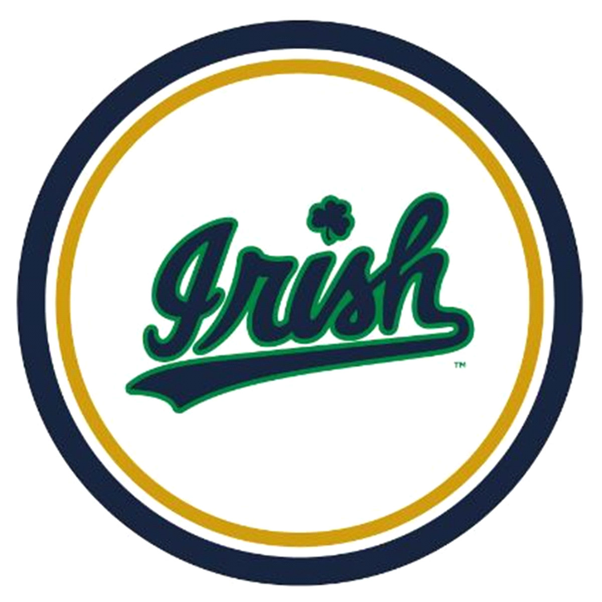 slide 1 of 2, Collegiate University of Notre Dame Fighting Irish Paper Plates, 8 ct