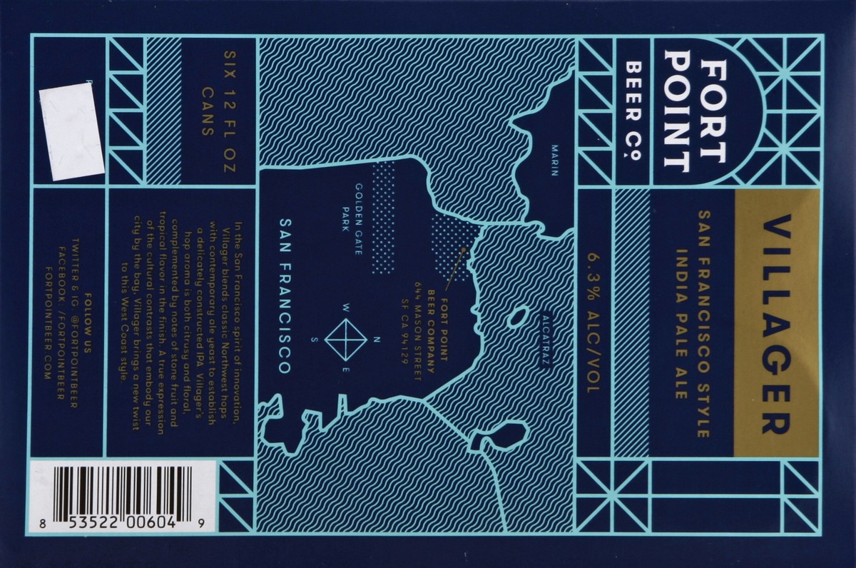 slide 3 of 6, Fort Point Beer Co. Fort Point Beer 6 ea, 6 ct; 12 oz