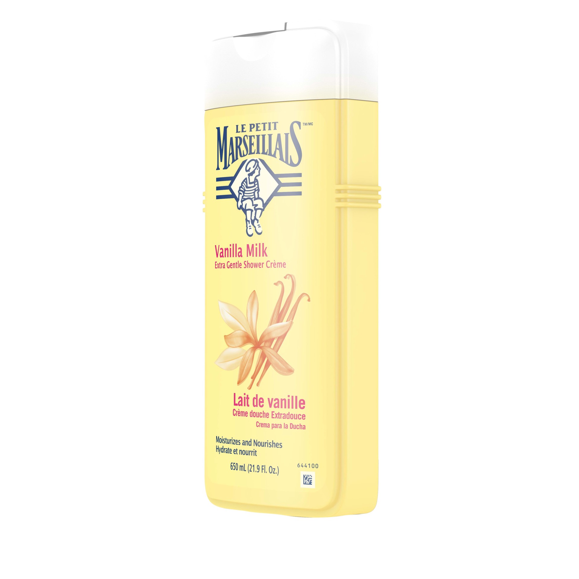 slide 4 of 5, LE PETIT MARSEILLAIS™ Extra Gentle Shower Crème, Vanilla Milk, 650 mL, 650 ml