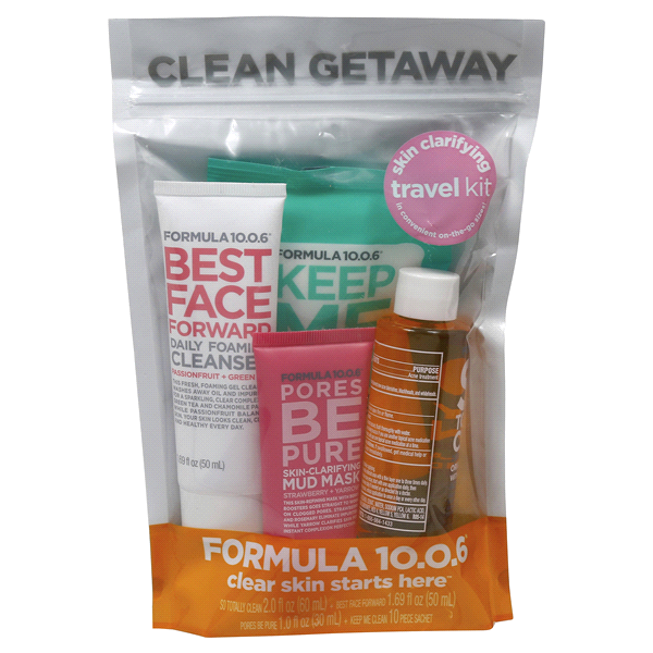 slide 1 of 2, Formula 10.0.6 Clean getaway Travel Kit, 4 ct