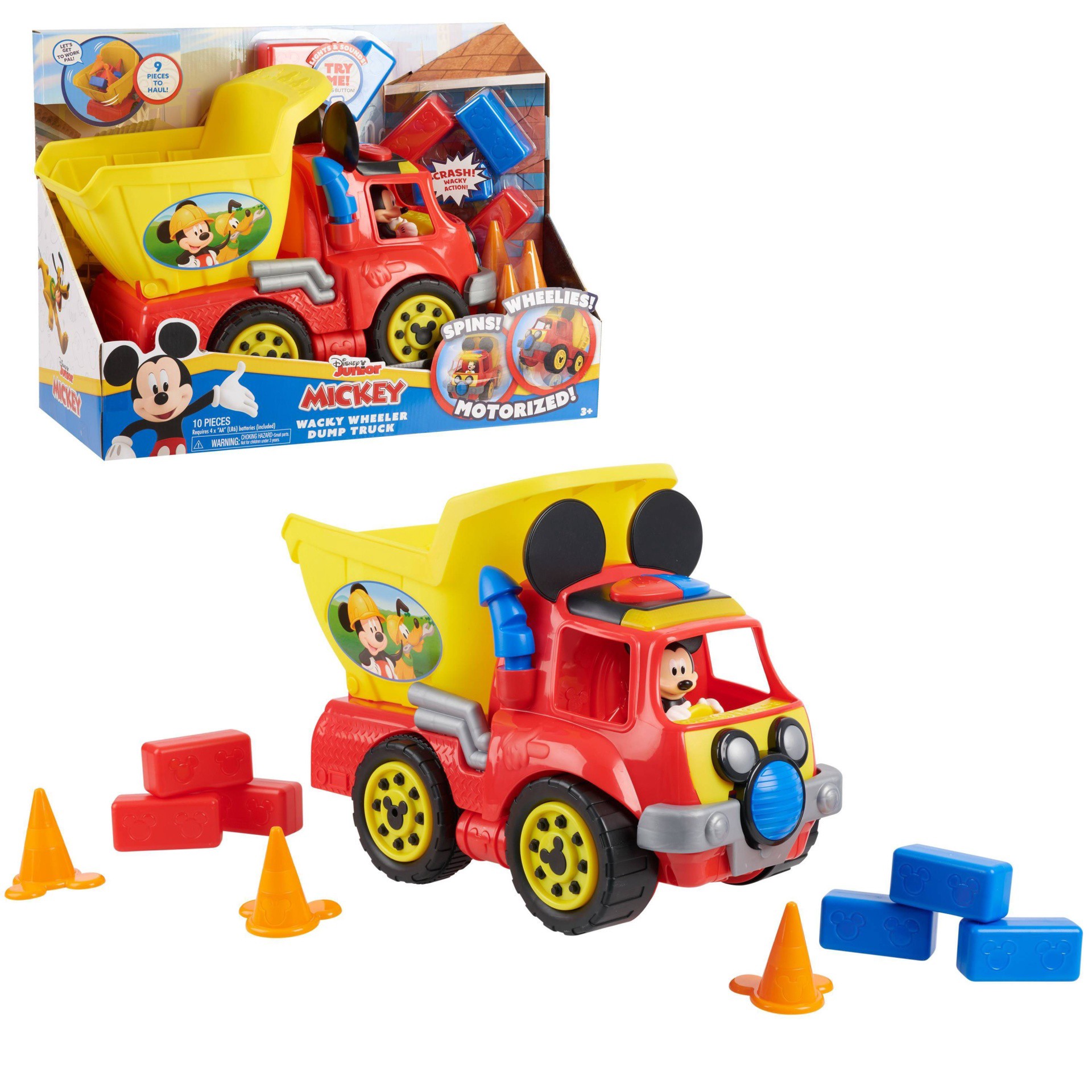 slide 1 of 9, Mickey Mouse Wacky Wheeler Dump Truck, 1 ct