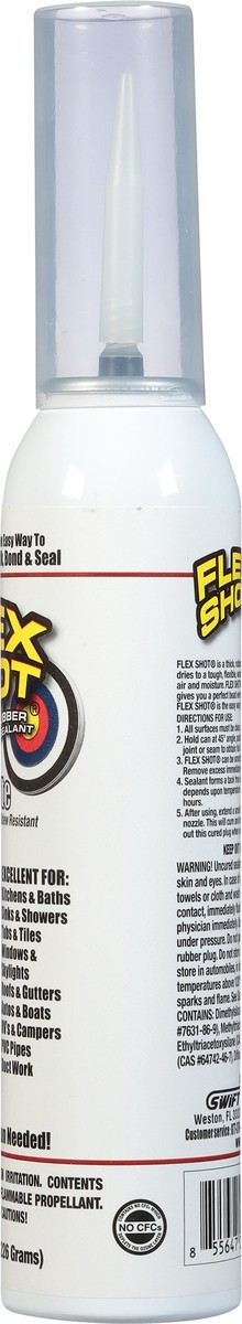 slide 3 of 9, Flex Shot White Thick Rubber Adhesive Sealant 8 oz, 8 oz