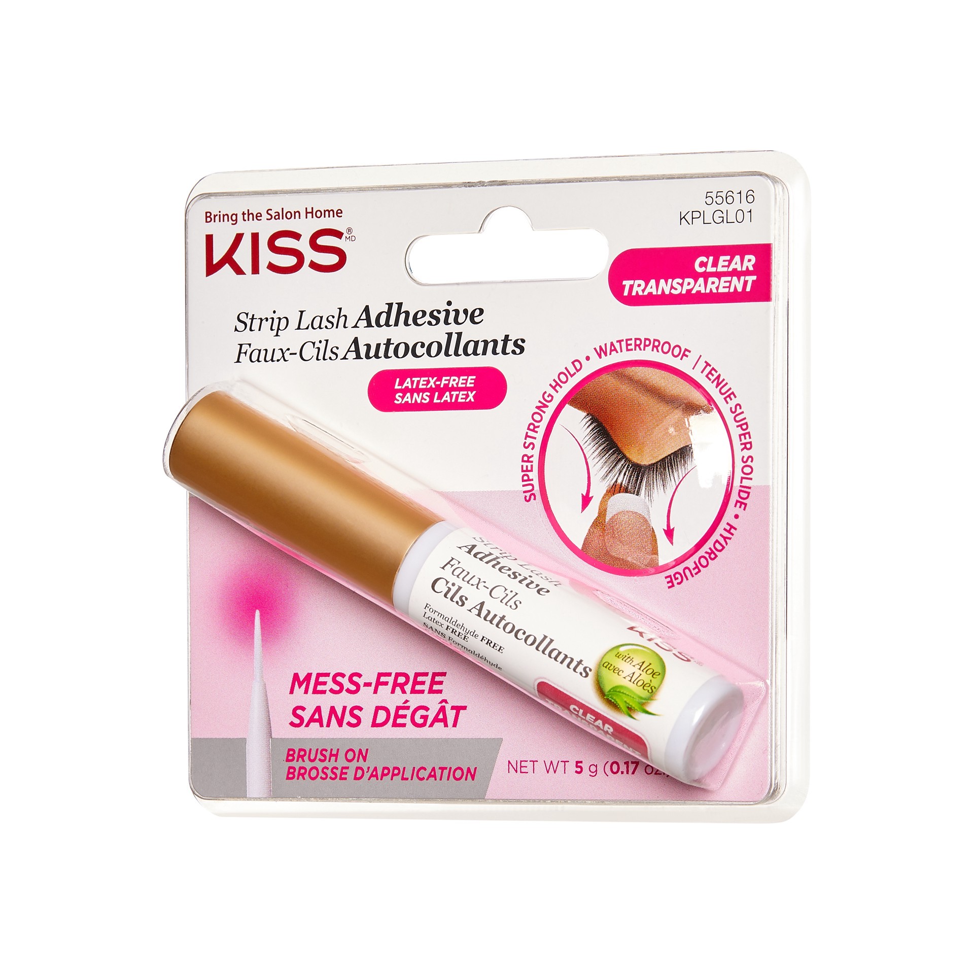 slide 5 of 5, Kiss Eyelash Adhesive Clear - Each, 0.21 fl oz