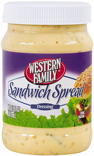 slide 1 of 1, Western Family Sandwich Spread, 15 oz