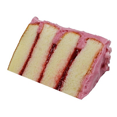 slide 1 of 1, H-E-B White Cake with Strawberry French Buttercream, 1 ct