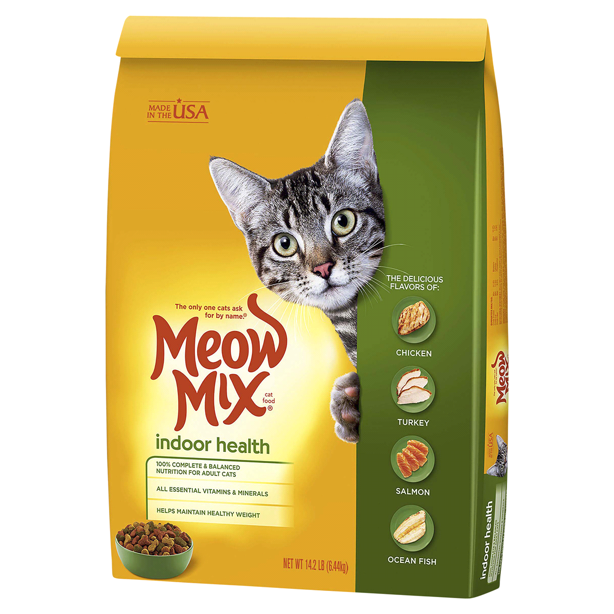 slide 1 of 2, Meow Mix Indoor Formula Dry Cat Food , 14.2 lb