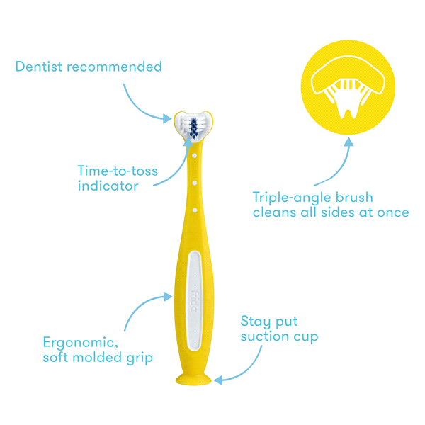 slide 10 of 17, Fridababy Triple-Angle Toothhugger, 1 ct
