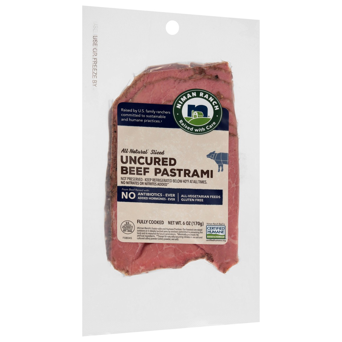 slide 2 of 4, Niman Ranch All Natural Sliced Uncured Beef Pastrami 6 oz, 6 oz