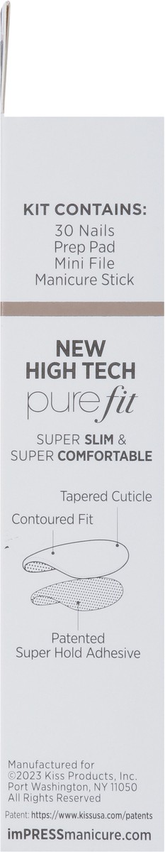 slide 3 of 9, imPRESS Press-On Nails, No Glue Needed, Deep Red, Medium Length, Almond Shape, 33 Ct., 33 ct