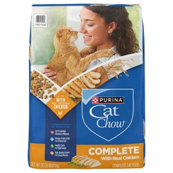Purina Cat Chow Complete High Protein Dry Cat Food With Real Chicken - 20 lb. Bag