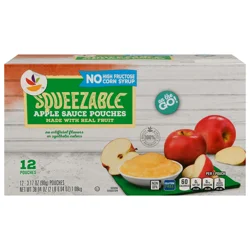 Giant Squeezable Apple Sauce Pouches - 12 ct