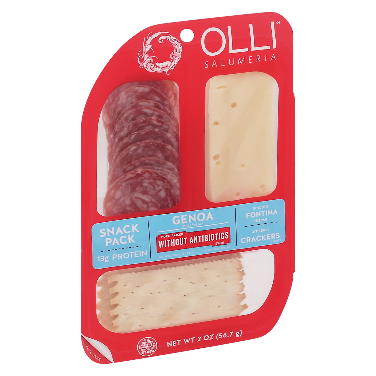 slide 5 of 9, Olli Salumeria Snack Pack Genoa Fontina, 2 oz